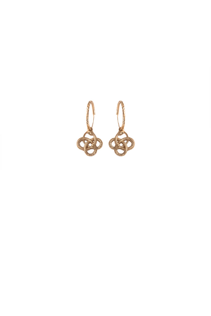 Amaranthine Snake Small Hoop Earrings