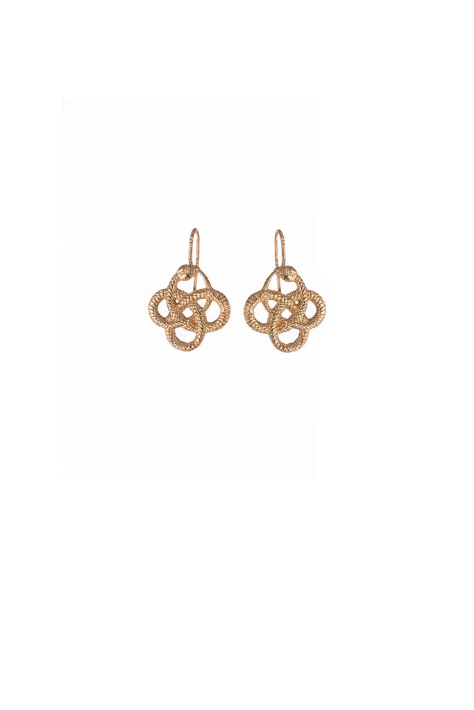 Amaranthine Snake Earrings