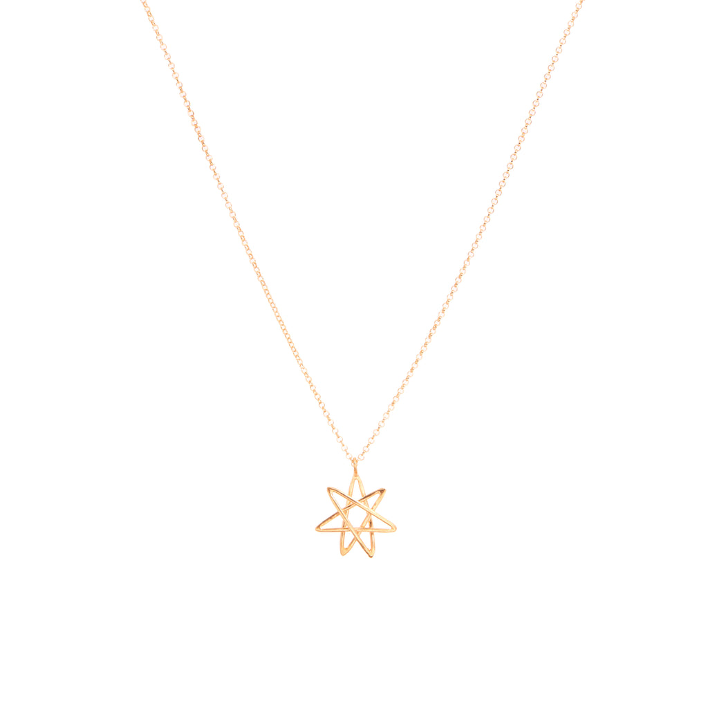 Heptagram necklace