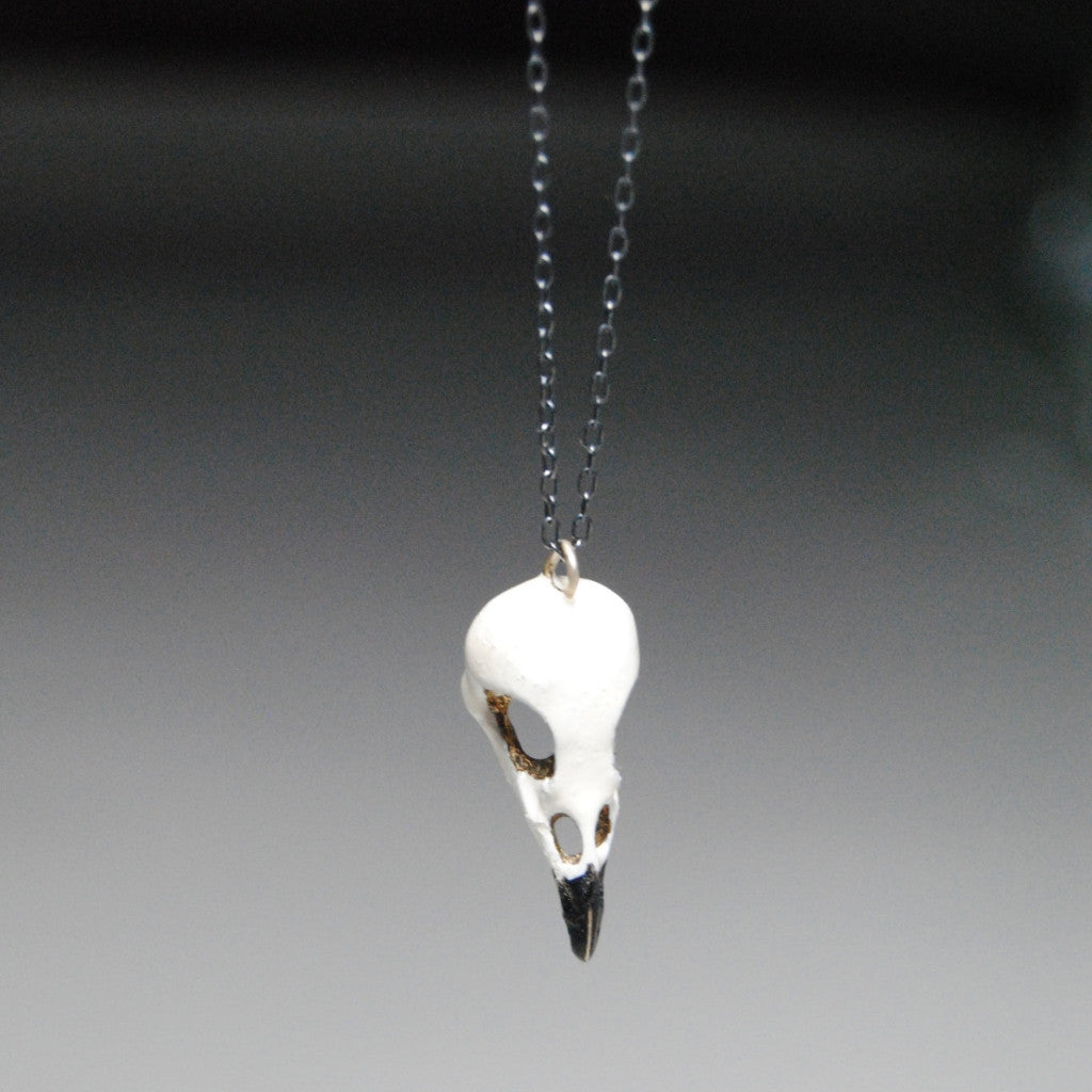 Bird skull necklace