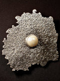 Engraved Flower Brooch