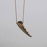 Carnelian & Grenade Crab Claw Necklace