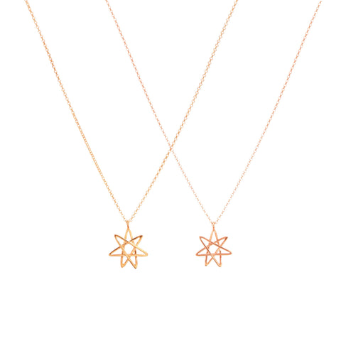 Heptagram necklace